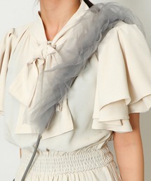 GORGE（ゴージ）の「《フリルで華やか見え☆》レディース チュール フリルストラップ スマホショルダー アクセサリー 春夏秋冬（スマホグッズ）」