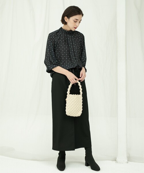 OPAQUE.CLIP（オペークドットクリップ）の「◆《美人百花掲載》ピンストライプイージーナロースカート【洗濯機洗い可】（スカート・レディース・ブラック/ネイビー系2/グレー系その他3・38/40/42）」の21枚目の写真