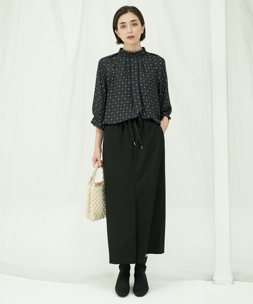 OPAQUE.CLIP（オペークドットクリップ）の「◆《美人百花掲載》ピンストライプイージーナロースカート【洗濯機洗い可】（スカート・レディース・ブラック/ネイビー系2/グレー系その他3・38/40/42）」の22枚目の写真