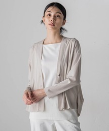 la.f…（ラエフ）の「シアーカットソーカーディガン≪洗濯機で洗える/接触冷感≫（Tシャツ/カットソー）」
