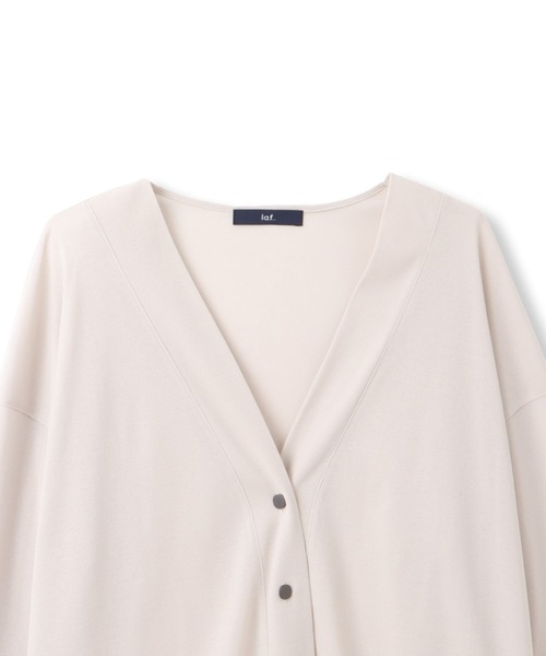 【セール】シアーカットソーカーディガン≪洗濯機で洗える/接触冷感≫（Tシャツ/カットソー）｜la.f…（ラエフ）
