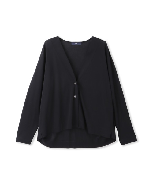 【セール】シアーカットソーカーディガン≪洗濯機で洗える/接触冷感≫（Tシャツ/カットソー）｜la.f…（ラエフ）