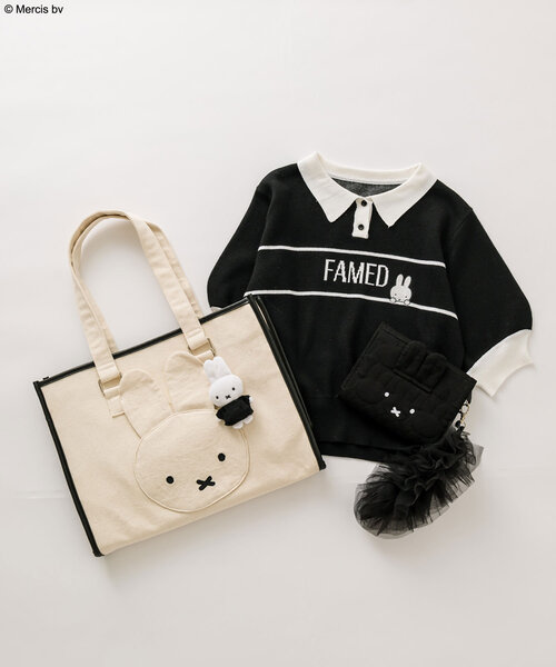 Miffy（ ミッフィー）の「miffyポロニット（ニット/セーター・レディース・ピンク/ブラック/オフホワイト・FREE）」の16枚目の写真