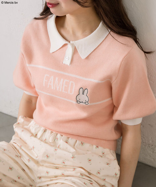 Miffy( ミッフィー)の「miffyポロニット(ニット/セーター・レディース・ピンク/ブラック/オフホワイト・FREE)」の22枚目の写真
