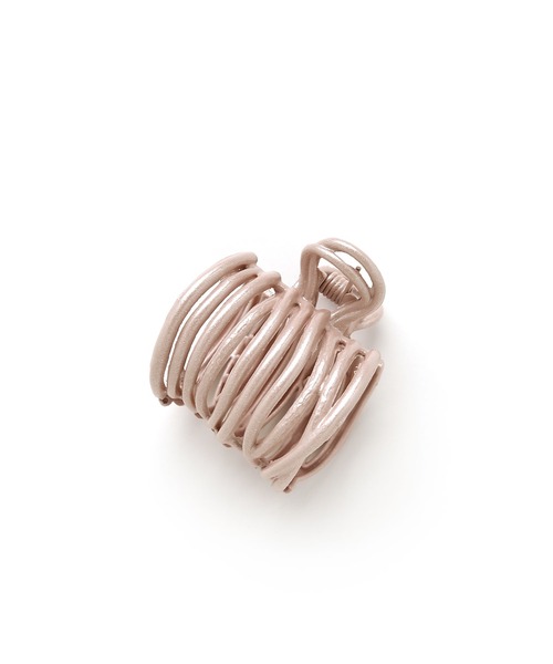 colleca la（コレカラ）の「ペールカラー コイルタイトポニーバンスクリップ（バレッタ/ヘアクリップ・レディース・ピンク/ブラウン/ブルー/アイボリー・FREE）」の8枚目の写真