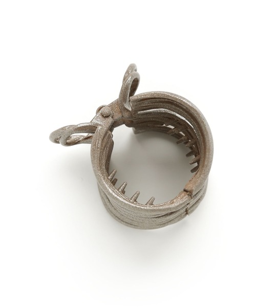 colleca la（コレカラ）の「ペールカラー コイルタイトポニーバンスクリップ（バレッタ/ヘアクリップ・レディース・ピンク/ブラウン/ブルー/アイボリー・FREE）」の12枚目の写真