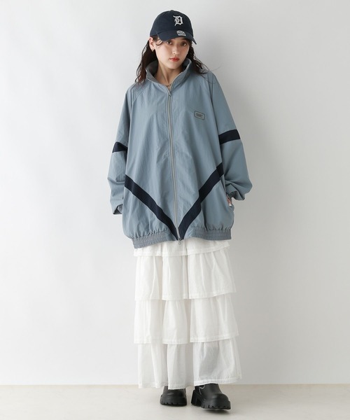 RAGEBLUE（レイジブルー）の「コットンティアードフリルスカート（スカート・レディース・オフホワイト/ブラック・FREE）」の4枚目の写真