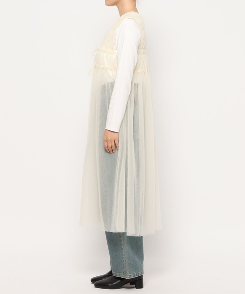 mi-tan0619ページ LOWRYS FARM ワンピース 2WAYチュールノースリワンピース 139991