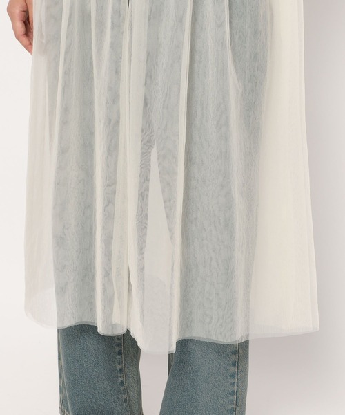 LOWRYS FARM(ローリーズファーム)の「2WAYチュールノースリワンピース 139991(ワンピース・レディース・アイボリー/ブラック/ベージュ・FREE)」の14枚目の写真