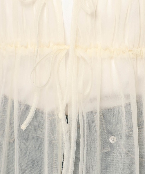 LOWRYS FARM(ローリーズファーム)の「2WAYチュールノースリワンピース 139991(ワンピース・レディース・アイボリー/ブラック/ベージュ・FREE)」の13枚目の写真