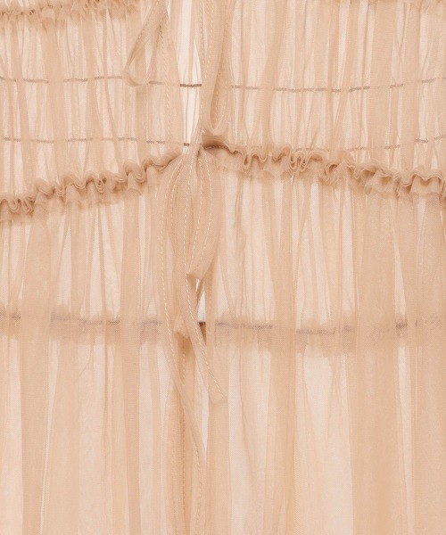 LOWRYS FARM(ローリーズファーム)の「2WAYチュールノースリワンピース 139991(ワンピース・レディース・アイボリー/ブラック/ベージュ・FREE)」の12枚目の写真