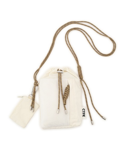 CONTROL FREAK / CTFK(コントロールフリーク)の「【CONTROL FREAK×NERGY】メッシュ切替ナイロンハンディショルダーバッグ(ショルダーバッグ・レディース・オフホワイト/ブルー/ブラック・FREE)」の16枚目の写真