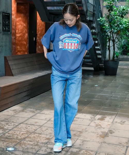 roial(ロイアル)の「DESIGN TEE/ROIAL(ロイアル)スタンダードサイジングヴィンテージライクプリント半袖カットソー(Tシャツ/カットソー・メンズ・ネイビー/ブラック/グレー・MEDIUM/LARGE/X-LARGE)」の5枚目の写真