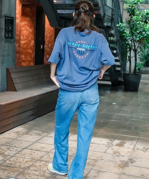 roial(ロイアル)の「DESIGN TEE/ROIAL(ロイアル)スタンダードサイジングヴィンテージライクプリント半袖カットソー(Tシャツ/カットソー・メンズ・ネイビー/ブラック/グレー・MEDIUM/LARGE/X-LARGE)」の6枚目の写真