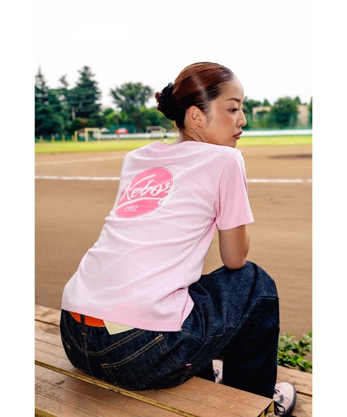 KEBOZ(ケボズ)の「W BB LOGO S/S TEE(Tシャツ/カットソー・レディース・ブラック/ピンク/ホワイト・L/M)」の5枚目の写真