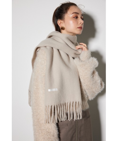 rienda（リエンダ）の「ボリュームカラーストール（ストール/ショール・レディース・グレー/ピンク・FREE）」の12枚目の写真