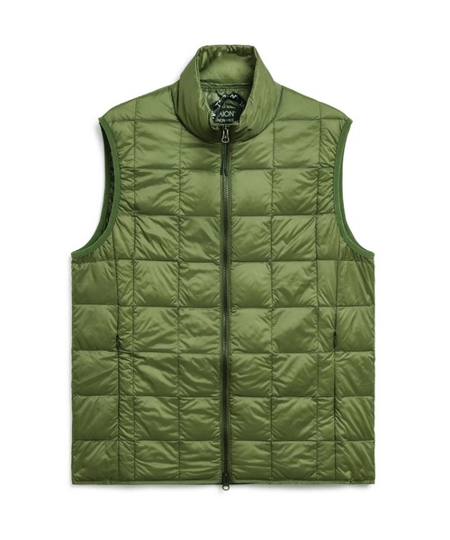【TAION(タイオン)】〈メンズ〉ベーシック ハイネックWジップ インナーダウンベスト（ダウンベスト）｜TAION（タイオン）