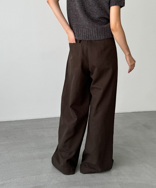 DT♪1CALANTE キャロット トラウザーズ ズボン パンツ LOEFF ロエフ ウール ギャバ ボンタン トラウザー パンツ 8814