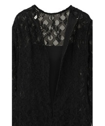 クラネ　FLOWER JACQUARD WAIST DRAPE ONEPIECE クラネ CLANE FLOWER JACQUARD WAIST DRAPE ONEPIECE （BLACK