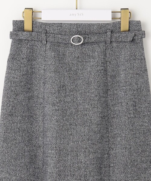 ANY SIS(エニィスィス)の「【洗える】ラメツイードナローフレア スカート(スカート・レディース・ダークブラウン系6/ブラック系6・1/2/3)」の12枚目の写真