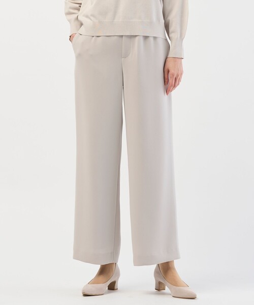 J.PRESS Ladies（J.プレス レディス）の「【セットアップ対応】セラテリーダブルクロス セミワイド パンツ（その他パンツ・レディース・ベージュ系/ブラック系/ネイビー系・XXS/S/XS）」の6枚目の写真