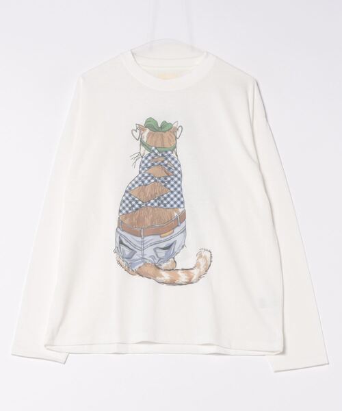 Old English Sheepdog 長袖Tシャツ アニマルカットソーロンT CORISCO/コリスコ】前後アニマルプリントロンT（Tシャツ