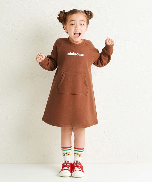 WEB限定】バックロゴワンピース（ワンピース）｜MIKI HOUSE