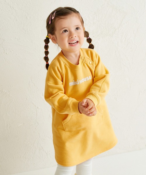 MIKI HOUSE（ミキハウス）の「【WEB限定】バックロゴワンピース（ワンピース・キッズ・ネイビー/イエロー/ダークブラウン/レッド・110cm/100cm/90cm/80ｃｍ/130cm/120cm）」の16枚目の写真