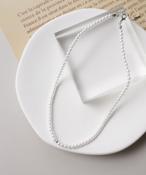 ammy.（エイミードット）の「【 ammy. / エイミードット 】 リボンコード × ビーズ チョーカー ネックレス（ネックレス・レディース・ブラック/シルバー・FREE）」の13枚目の写真