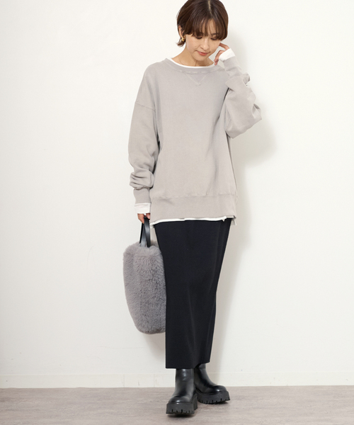 JOURNAL STANDARD relume(ジャーナルスタンダード レリューム)の「【HOLIDAYS COMFORT】VINTAGEカコウロゴスウェット(スウェット・レディース・サックスブルー/ブラック系その他/ライトグレー/ピンク・FREE)」の8枚目の写真