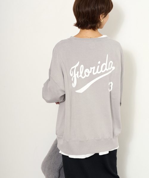 JOURNAL STANDARD relume(ジャーナルスタンダード レリューム)の「【HOLIDAYS COMFORT】VINTAGEカコウロゴスウェット(スウェット・レディース・サックスブルー/ブラック系その他/ライトグレー/ピンク・FREE)」の18枚目の写真