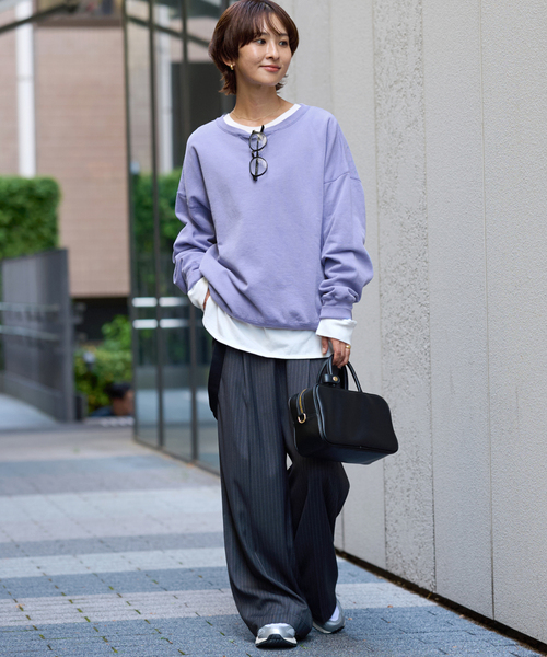 JOURNAL STANDARD relume(ジャーナルスタンダード レリューム)の「【HOLIDAYS COMFORT】VINTAGEカコウロゴスウェット(スウェット・レディース・サックスブルー/ブラック系その他/ライトグレー/ピンク・FREE)」の20枚目の写真
