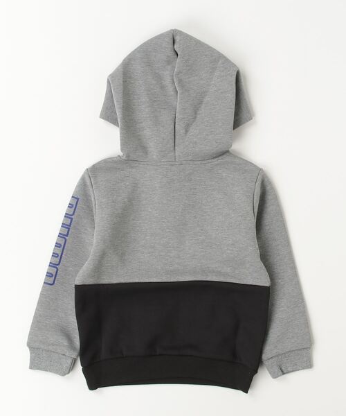 PUMA（プーマ）の「プーマ PUMA PUMA POWER MX フーディー（パーカー・キッズ・ブルー/グレー/ブラック×ホワイト・100cm/110cm/120cm/130cm/140cm/150cm/160cm）」の4枚目の写真