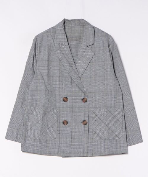 GORGE(ゴージ)の「チェックWテーラージャケット(テーラードジャケット・レディース・ブラウン系その他/ブラック系その他・F)」の5枚目の写真