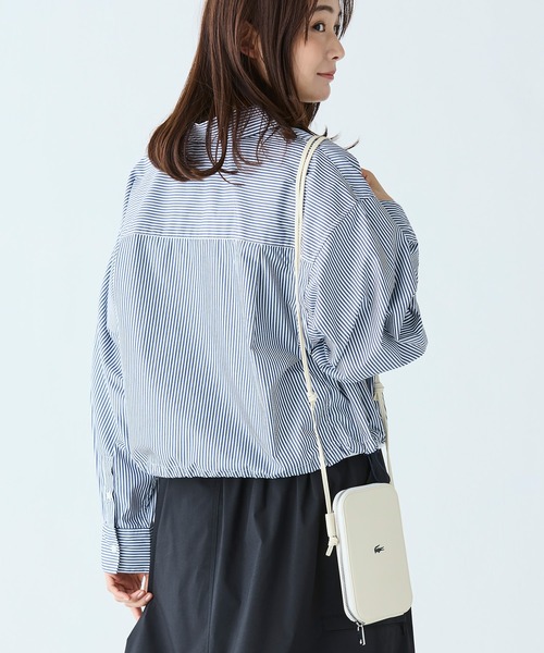 LACOSTE（ラコステ）の「ワンポイントワニロゴスマホポーチ Size: 11.5 x 18.5 x 2cm（スマホグッズ・レディース・アイボリー/ブラック/イエロー/グリーン・FREE）」の7枚目の写真