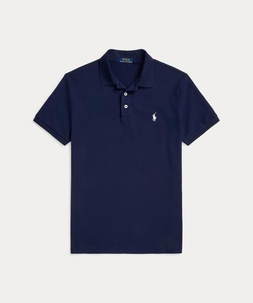 POLO RALPH LAUREN（ポロ ラルフ ローレン）の「カスタム スリム フィット ストレッチ メッシュ ポロシャツ（ポロシャツ・メンズ・ネイビー系1・XXL/XS/XL/L/M/S）」の2枚目の写真