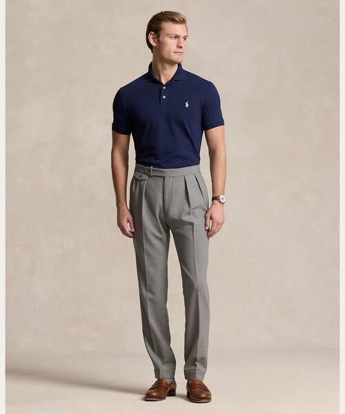 POLO RALPH LAUREN（ポロ ラルフ ローレン）の「カスタム スリム フィット ストレッチ メッシュ ポロシャツ（ポロシャツ・メンズ・ネイビー系1・XXL/XS/XL/L/M/S）」の3枚目の写真