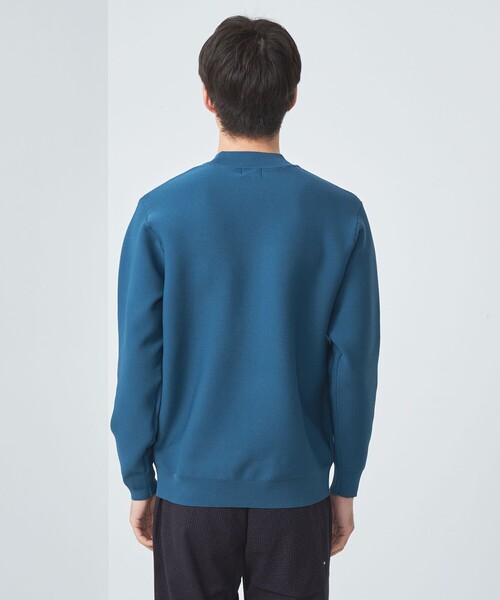 green label relaxing（グリーンレーベルリラクシング）の「スリーシーズン  ガーター編み 長袖 モックネック カットソー -マシンウォッシャブル-（ニット/セーター・メンズ・ターコイズブルー/ブラック/ライトグレー/モカ・M/L/XL/S）」の13枚目の写真