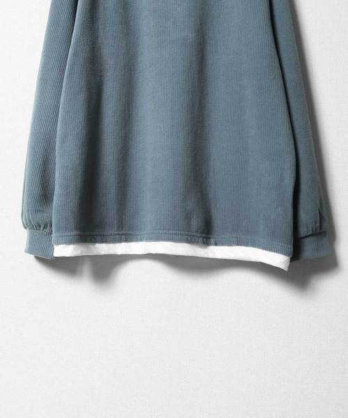 ZIP FIVE(ジップファイブ)の「【ZIP FIVE】 コーデュロイ 9W ストレッチ コール TC天竺 フェイクレイヤード 長袖 Tシャツ / ロンT(Tシャツ/カットソー・メンズ・ブラウン/ブルーグリーン/ブラック・MEDIUM/LARGE/X-LARGE)」の10枚目の写真