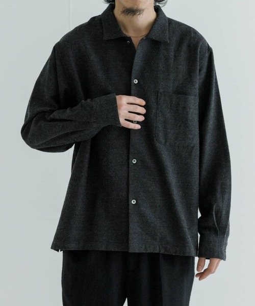 URBAN RESEARCH（アーバンリサーチ）の「『MADE IN JAPAN』 new basic C/W WASHER NEL SHIRTS（シャツ/ブラウス・メンズ・ネイビー/チャコールグレー・MEDIUM/LARGE）」の22枚目の写真
