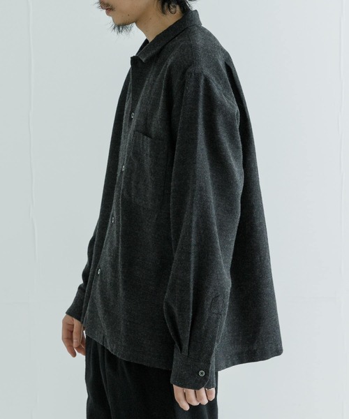 URBAN RESEARCH（アーバンリサーチ）の「『MADE IN JAPAN』 new basic C/W WASHER NEL SHIRTS（シャツ/ブラウス・メンズ・ネイビー/チャコールグレー・MEDIUM/LARGE）」の20枚目の写真