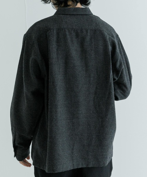 URBAN RESEARCH（アーバンリサーチ）の「『MADE IN JAPAN』 new basic C/W WASHER NEL SHIRTS（シャツ/ブラウス・メンズ・ネイビー/チャコールグレー・MEDIUM/LARGE）」の19枚目の写真