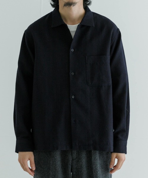 URBAN RESEARCH（アーバンリサーチ）の「『MADE IN JAPAN』 new basic C/W WASHER NEL SHIRTS（シャツ/ブラウス・メンズ・ネイビー/チャコールグレー・MEDIUM/LARGE）」の5枚目の写真