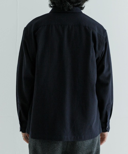 URBAN RESEARCH（アーバンリサーチ）の「『MADE IN JAPAN』 new basic C/W WASHER NEL SHIRTS（シャツ/ブラウス・メンズ・ネイビー/チャコールグレー・MEDIUM/LARGE）」の7枚目の写真