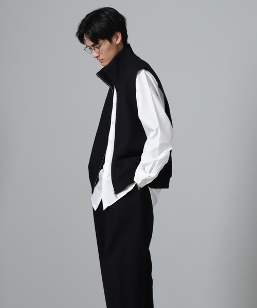 セール】「100%ウール」ジップベスト（ベスト）｜NANO universe（ナノ