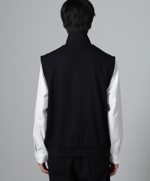 NANO universe(ナノユニバース)の「「100%ウール」ジップベスト(ベスト・メンズ・ブルーグレー/ダークネイビー・M/L)」の19枚目の写真