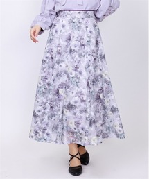 axes femme | ガーベラ柄ジャカードスカート(スカート)