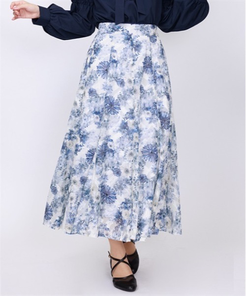 axes femme（アクシーズファム）の「ガーベラ柄ジャカードスカート（スカート・レディース・ラベンダー/ブラウン/ホワイト・FREE）」の14枚目の写真