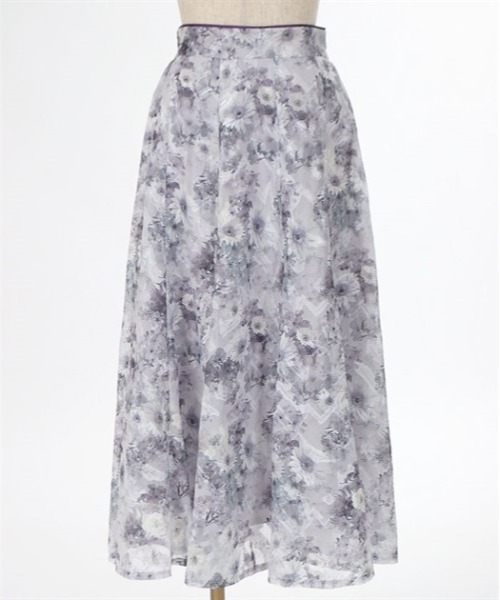 axes femme（アクシーズファム）の「ガーベラ柄ジャカードスカート（スカート・レディース・ラベンダー/ブラウン/ホワイト・FREE）」の13枚目の写真