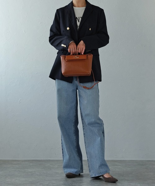 グッシオベーシック】カギ付きかぶせミニショルダーバッグ